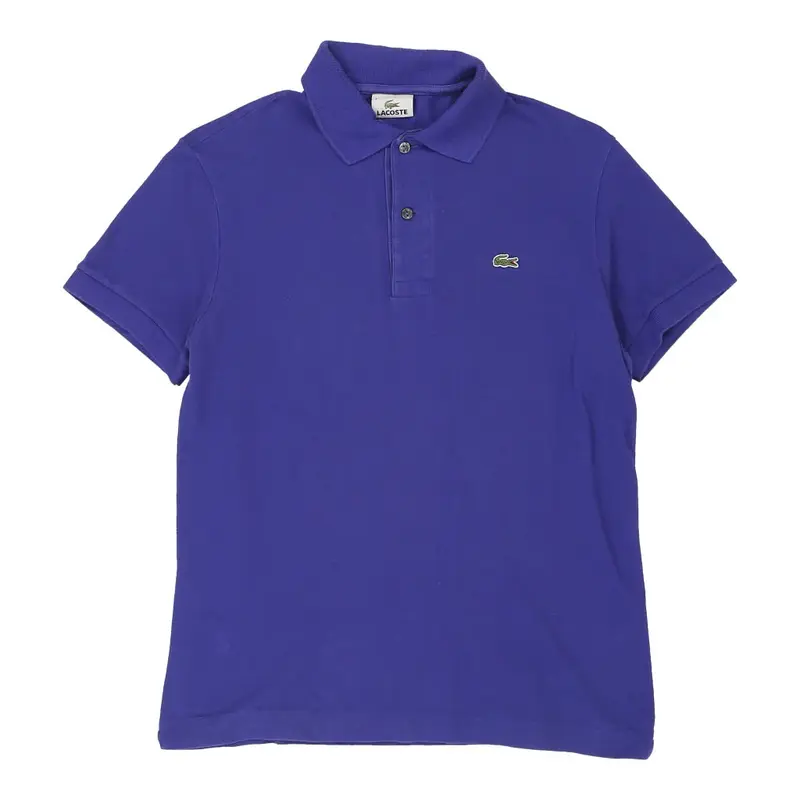 Lacoste Polo Shirt - Small Blue Cotton