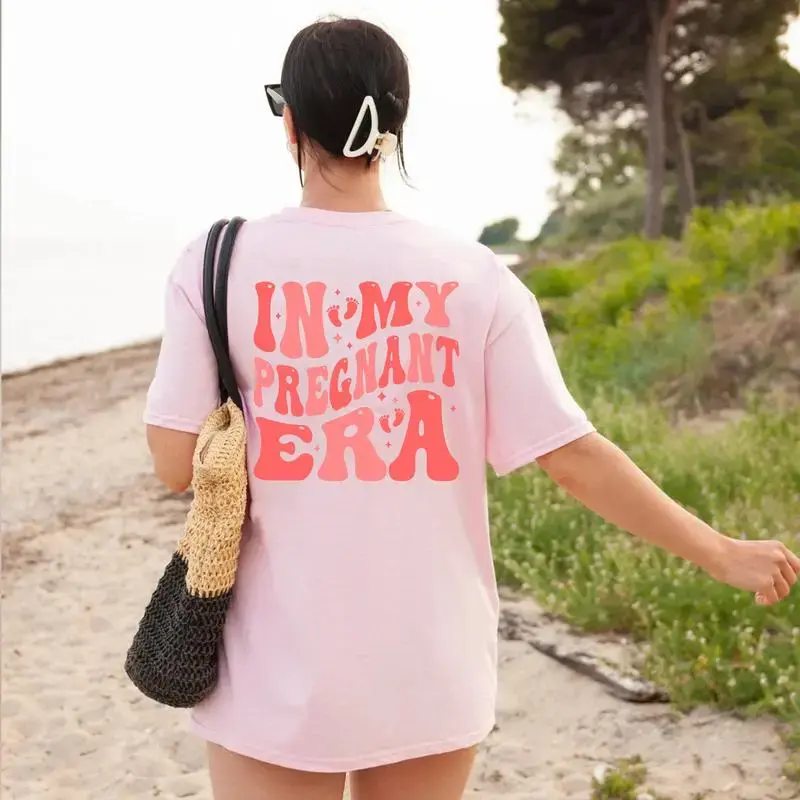 In My Pregnant Era T-shirt, Gift for New Mom, Retro New Mom Shirt, Pregnancy Shirt, Baby Announcement, gift for girl