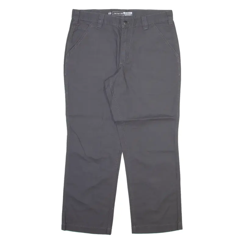 CARHARTT Mens Trousers Grey Relaxed Straight W34 L28