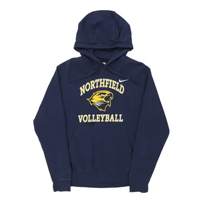 Northfield Volleyball Nike Graphic Hoodie - Small Navy Cotton Blend