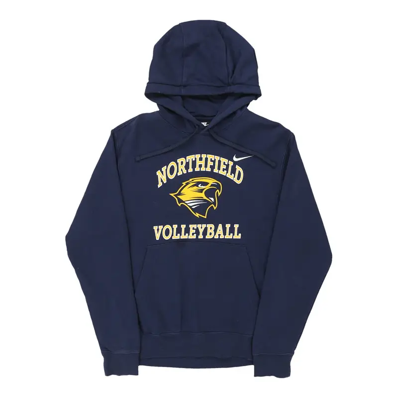 Northfield Volleyball Nike Graphic Hoodie - Small Navy Cotton Blend