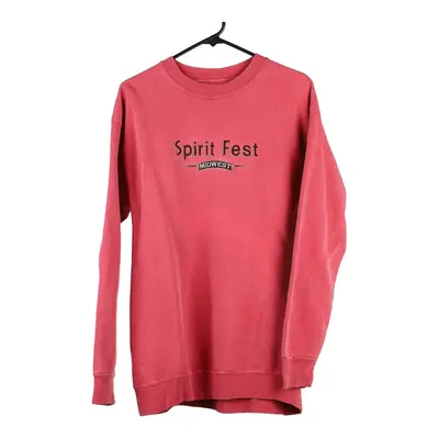 Spirit Fest Lakeshirts Sweatshirt - Small Red Cotton Blend