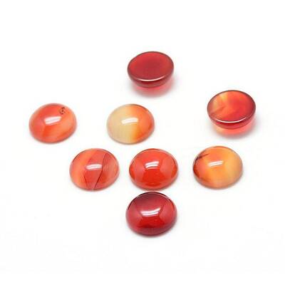 Dyed Natural Carnelian Gemstone Cabochons