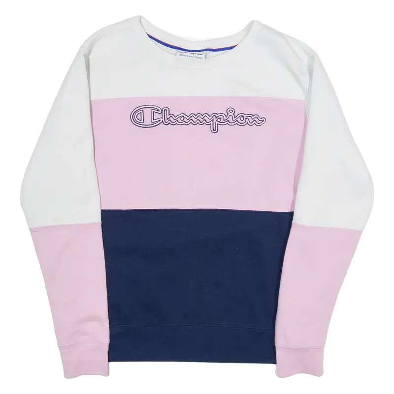 CHAMPION Womens Sweatshirt Pink S