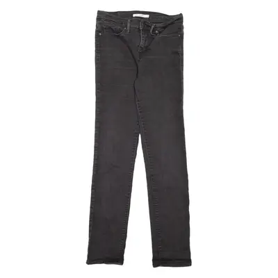 LEVI'S 312 Shaping Womens Jeans Black Slim Straight W28 L32