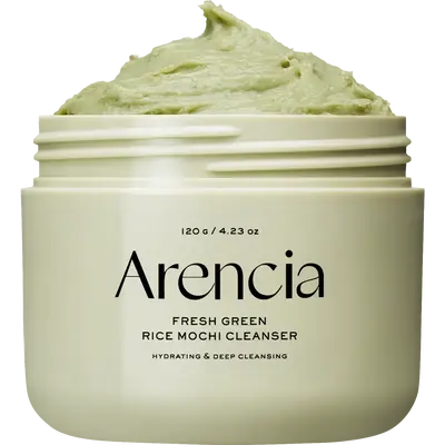 [Official Arencia Store] Fresh Green Rice Mochi Cleanser, 4.23oz - Gentle Foaming Facial Cleansing for Clogged Pores and Acne...