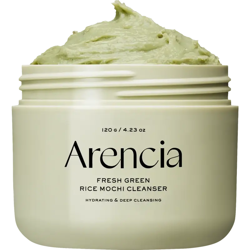 [Official Arencia Store] Fresh Green Rice Mochi Cleanser, 4.23oz - Gentle Foaming Facial Cleansing for Clogged Pores and Acne...