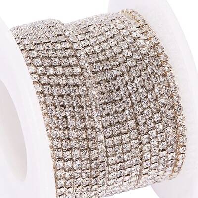 Brass Rhinestone Strass Chains