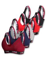 Women's Letter Tape Wireless Bra, Soft Comfy Breathable Bra for Daily Wear, Women's Athletic Lingerie for All Seasons, Athlet...