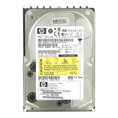 A6537-69002 HP 18.2GB Ultra-160 SCSI 10000 3.5-inch Hard Drive