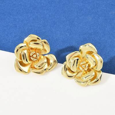 Brass Stud Earrings
