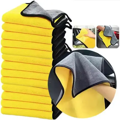 Wash Towel, 10pcs/set Thickened Wash Towel with Strong Water Absorption, Multifunctional Wash Microfiber Towel for Bathroom &...