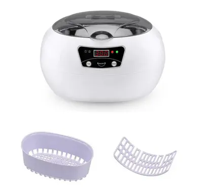 Ultrasonic cleaning machine for home | Color: White grey | Style: EU
