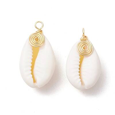 Natural Cowrie Shell Pendants