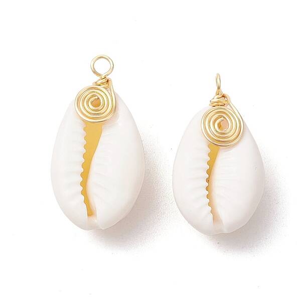Natural Cowrie Shell Pendants