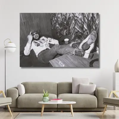 Hank's W. JR Art POSTER Hank'- Poster No Frame H_ank Wiliams Jr. Retro Print Habits Old and New Poster