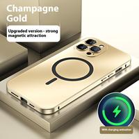 Alloy Aluminum Metal Mag Safe Magnetic Case for ip 16 15 14 13 12 Pro Max, Ultra Thin Phone Case Full Coverage Lens Protectiv...