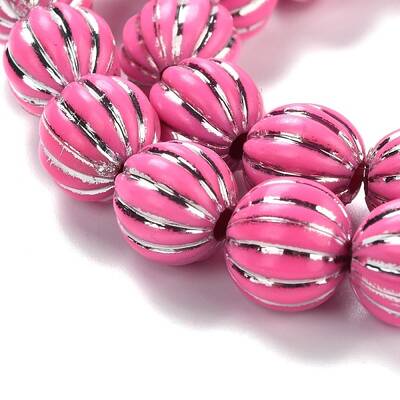 Grooved Resin Beads Strands