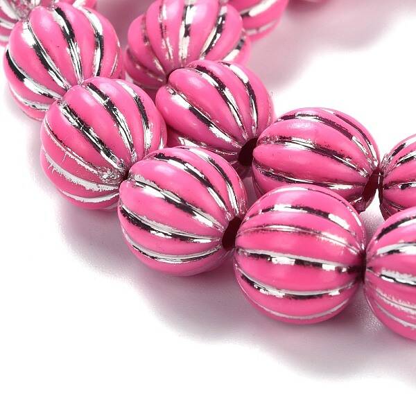 Grooved Resin Beads Strands