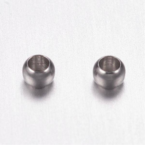Tarnish Resistant 316 Surgical Stainless Steel Crimp Beads