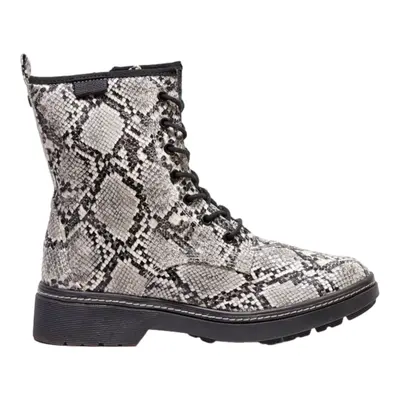 TAMARIS Lace-Up Boots White Leather Womens UK 7