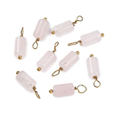 Natural White Jade Cloumn Pendants