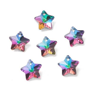 Electroplate Glass Charms
