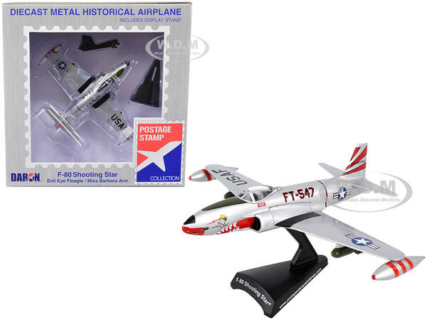 Lockheed F-80 Shooting Star Fighter Aircraft Evil Eye Fleagle - Miss Barbara Ann United States Air Force 1/96 Diecast Model A...