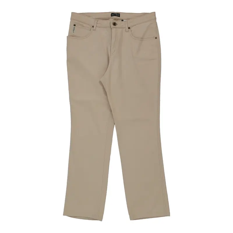 Armani Jeans Jeans - 32W UK 14 Beige Cotton
