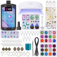 153 PCS Jewelry Making Kit, Beginner Resin Kit,Resin Accessories for Keychains, Jewelry, Earrings, Necklaces, Pendants,DIY Ha...