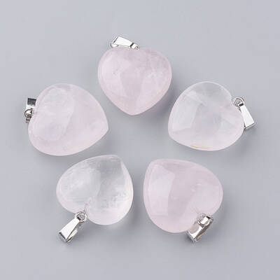 Natural Rose Quartz Pendants