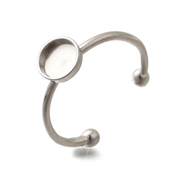 304 Stainless Steel Open Cuff Ring Components