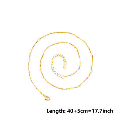 2mm Unisex 304 Stainless Steel Curb Chains Necklaces with Tube