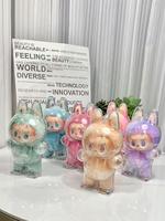 Transparent Protective Cover for Labubu Plush Figure Doll, The Monsters, Standing & Sitting Posture labubu plush doll