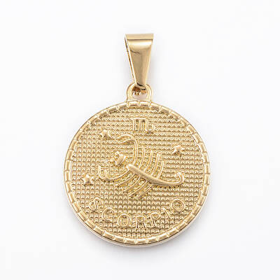 Real 18K Gold Plated 304 Stainless Steel Pendants