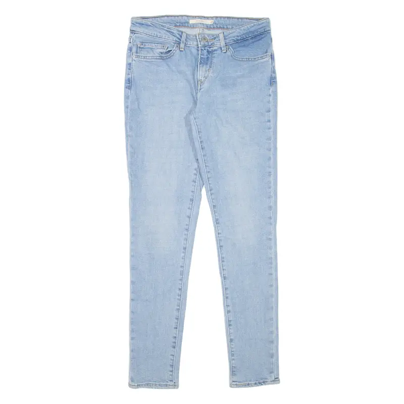 LEVI'S 711 Womens Jeans Blue Slim Skinny Stone Wash W28 L32