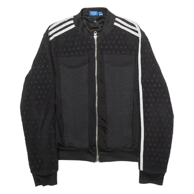 ADIDAS ORIGINALS Womens Track Jacket Black UK 12