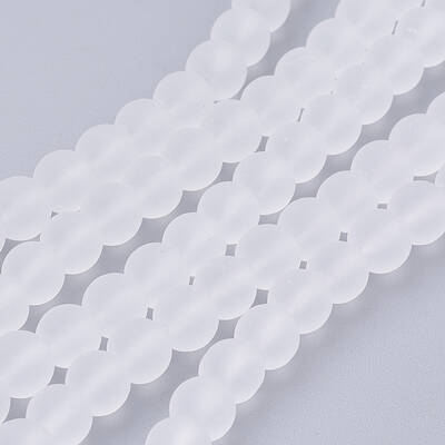 Transparent Glass Bead Strands