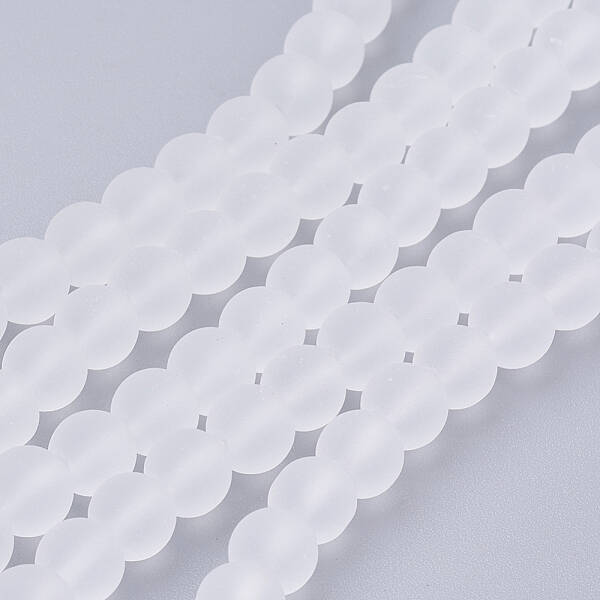Transparent Glass Bead Strands