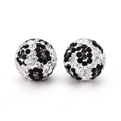Polymer Clay Pave Rhinestone Beads