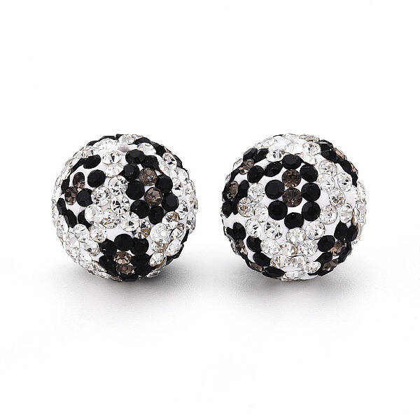 Polymer Clay Pave Rhinestone Beads
