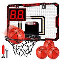 Indoor Mini Basketball Hoop, Basketball Frame for Kids with Electronic Scoreboard & 3 Balls - Birthday Christmas Gifts for Ag...