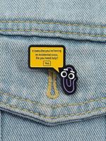 Cartoon Clip Design Brooch, Cute Enamel Pin Suitable for Backpacks, Jeans, Scarves, Hats Decoration, Trendy All-match & Exqui...