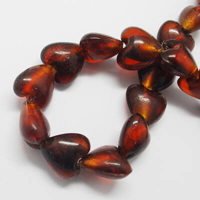 Handmade Silver Foil Glass Beads