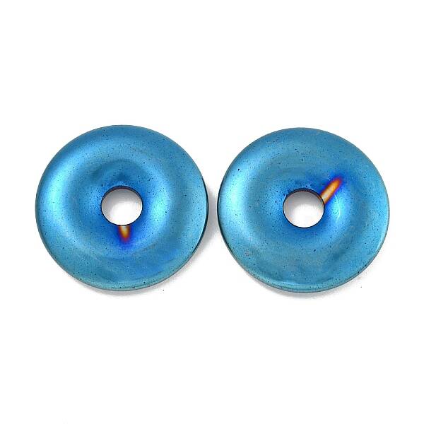 Electroplated Synthetic Non-Magnetic Hematite Pendants