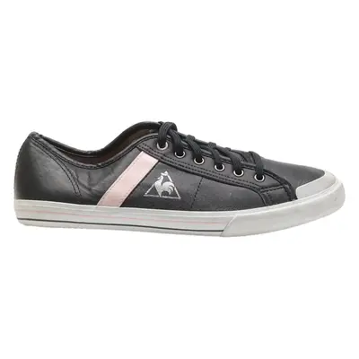 LE COQ SPORTIF Sneaker Trainers Black Leather Womens UK 6
