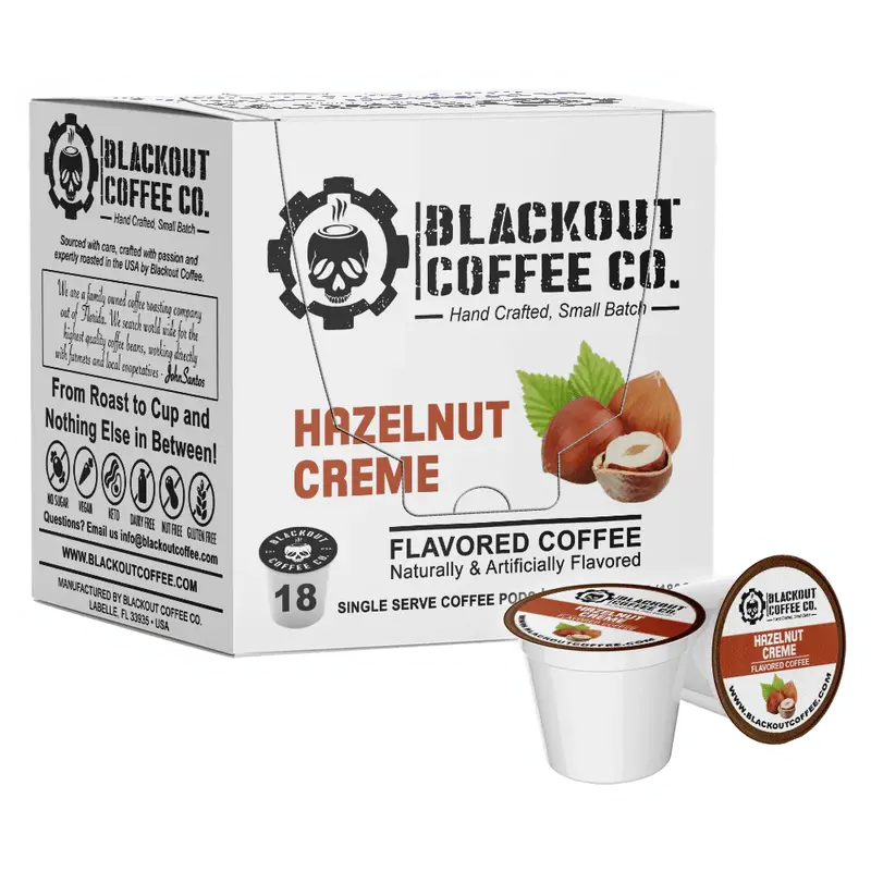 Hazelnut Creme Flavored Coffee Pods 18CT - Gift for Coffee Lover