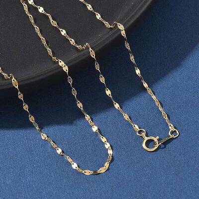 Brass Dapped Chain Necklaces for Women Men