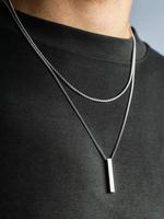 Men's Punk Style Stainless Steel Layered Necklace, Fashion Jewelry for Party, Daily Clothing Decor, Trendy All-match & Exquis...