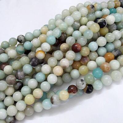 Natural Flower Amazonite Beads Strands